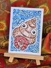 ACEO - Original Acrylic Illustration 2.5x3.5| "Hermit Crab" by Niamh Reilly — photo 2