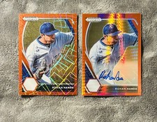 Rohan Handa 2021 Prizm Draft Picks Red Purple Pulsar Auto & Red Velocity Prizm