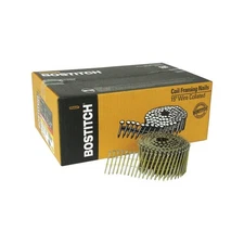 BOSTITCH C8P99DG Thickcoat Round Head 2-1/2-Inch by .099-Inch 15 Degree Coil Fr