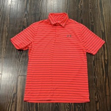Under Armour The Playoff Polo Shirt Men  s Small Pink Polyester