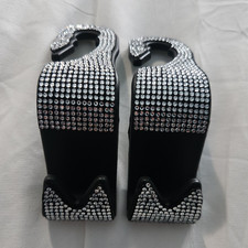 Rhinestone Black Purse Hooks For The Car Set of 2 Modern Easy Installation