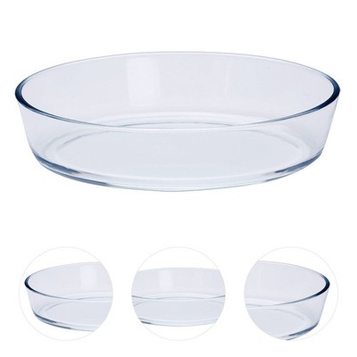 1pc resistente Borosilikat -Glas -Pizza -Platten Backblech -Backschale