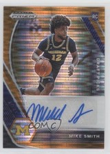 2021 Panini Prizm Draft Picks Orange Pulsar 48/49 Mike Smith #DP-MSM Auto 1i3m