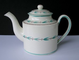 Théière Décorative Staffordshire Fine Ceramic – Peinte à La Main, Multicouleur, Occasion