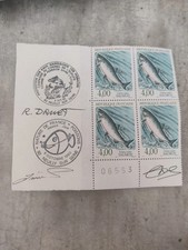 n 2665 Timbres premier jour 1990 Saumon Salmo Salar Signé Guiol / Larrivière