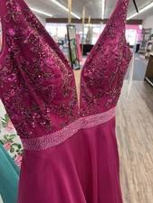 Sherri Hill Size 10 Fuschia Pink Prom Dress Formal Gown