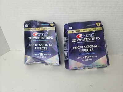 2 x Crest 3D Whitestrips Levels 19 Whiter. Each 22 treatments. Exp 12/2026+