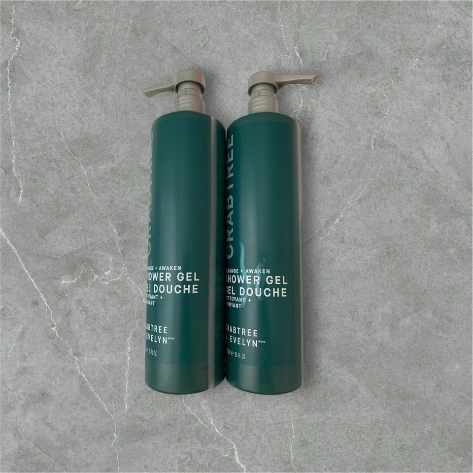 Gel de ducha Crabtree & Evelyn Awaken Jumbo 15 oz nuevo X2 Foto 2 de 3