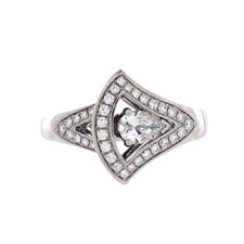 Bvlgari Divas' Dream Openwork Ring 18K White Gold with Diamonds