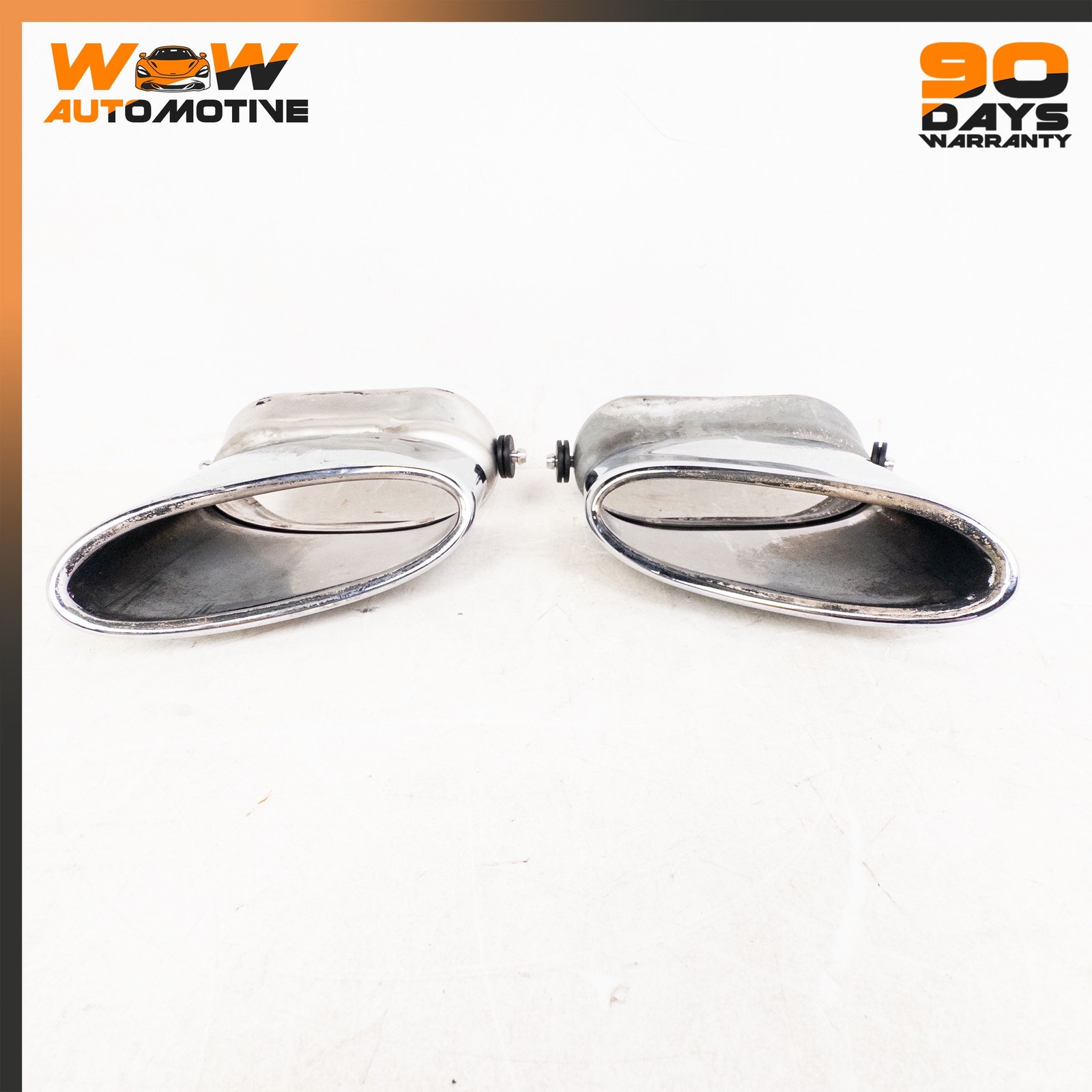 04-13 BENTLEY CONTINENTAL GTC FLYING SPUR REAR LEFT RIGHT EXHAUST TIPS SET OEM