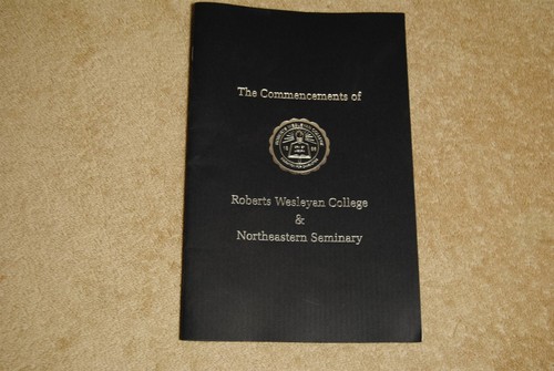 2002 The Commencements of Roberts Wesleyan College Northeastern Seminary Program