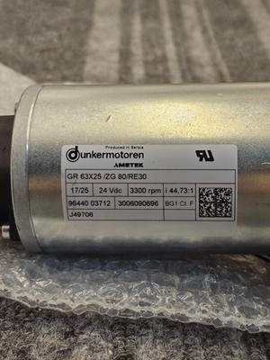 Dunkermotoren GR 63x25 /ZG 80/RE30 DC Motor 3300RPM 24VDC | eBay