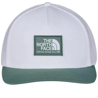 The North Face Keep It Patched Trucker duck Green white Snapback FlexFit Hat NWT