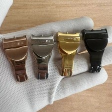 NEW 18mm Stainless Steel For Tudor Buckle Watch Strap Clasp Folding Clasp Silver
