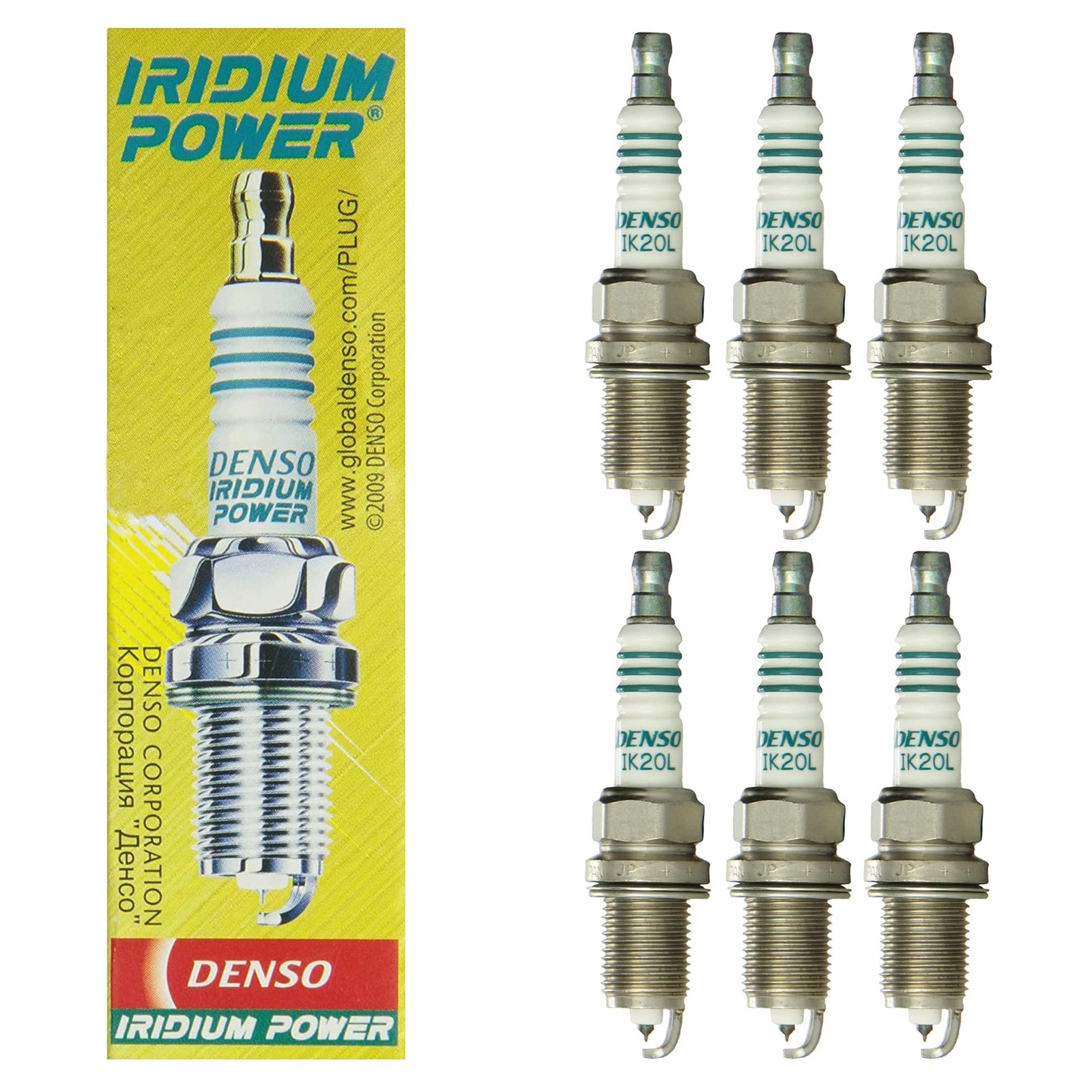 DENSO IK20L #5358 IRIDIUM Power Spark Plugs 6-pack  New, High-Performance