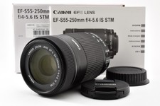  Almost Unused Canon EF-S 55-250mm f4-5.6 IS STM Telephoto Zoom Lens From JAPAN