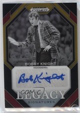 2024-25 Prizm Draft Picks Legacy Signatures Black Gold 3/5 Bob Knight Auto 1fl4