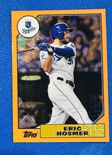 2017 Topps Silver Pack 1987 Design Chrome - Eric Hosmer #87-EH Orange /75