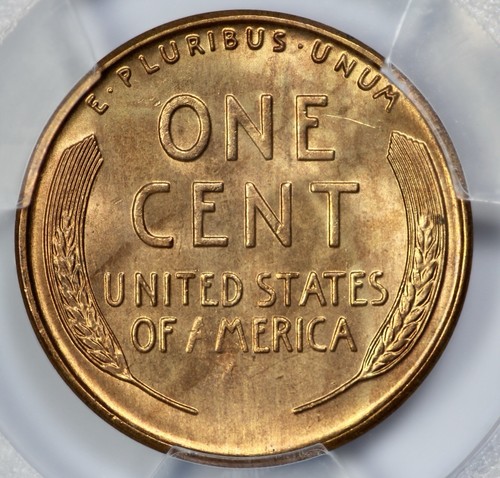 1939-S Lincoln Cent 1c PCGS MS 67 RED Wheat Penny - Picture 3 of 4