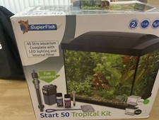 large fish tank Gravel Filter Motors Decor Fish Food Everything U Need