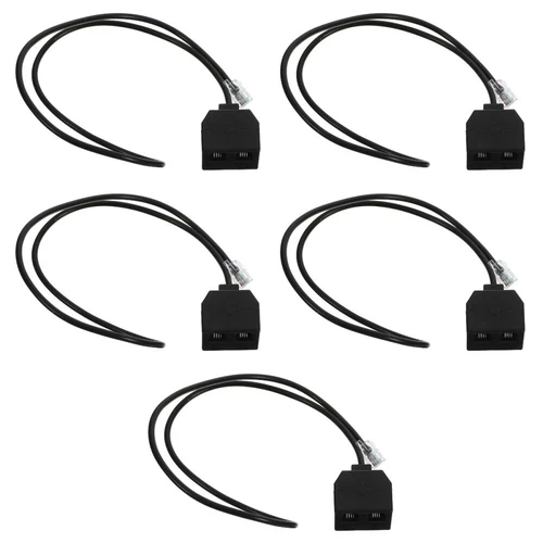  5 Pieces Telefonverlängerungskabel Telefonleitungsadapter Telefonanschluss