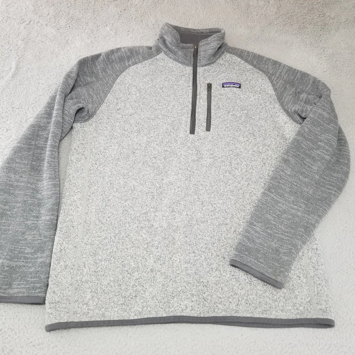 Patagonia Better Sweater Mens Size Large Gray 1 4 Zip Fleece