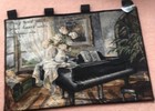 Life's Grand Baby Grand Piano Room Tapestry Wall Hanging w/Ephesians 5:19 Verse