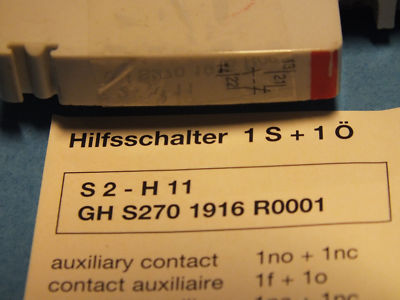 4 Stück ABB S2-H11 Hilfskontakt