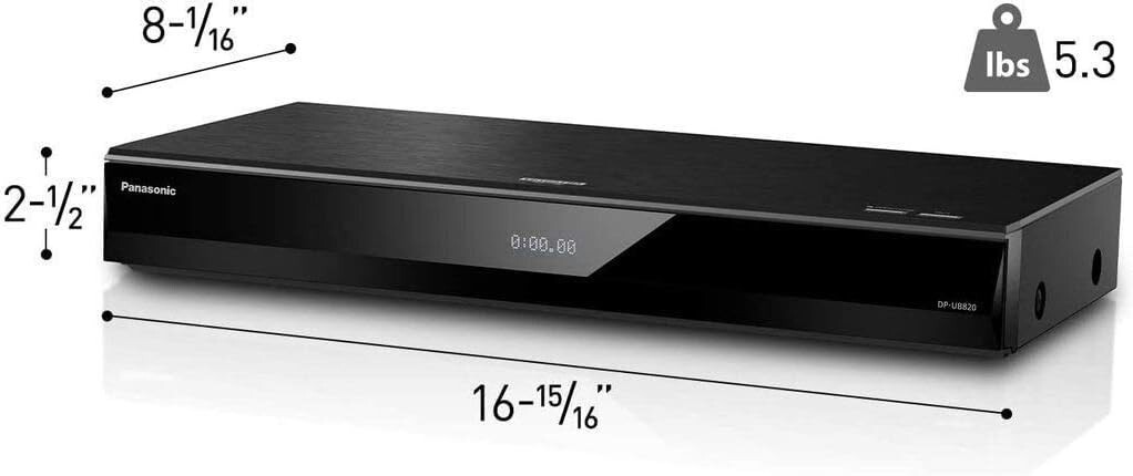 PANASONIC Region Free 4K Ultra HD Blu Ray Player with WiFi