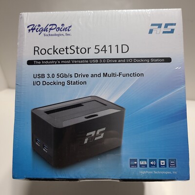 RocketStor 5411D-USB 3.0 5Gb/s Drive and Multi-Function I/O Docking Station.