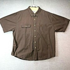 Carhartt Green Button Up Short Sleeve Shirt Mens Size 2XL