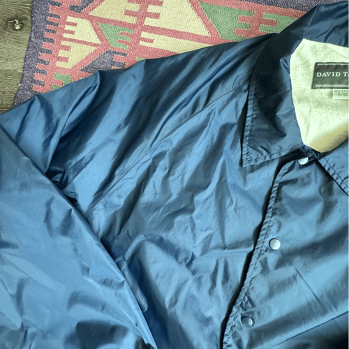 David Taylor Blue Jacket Nylon Outer Cotton Lining Outdoors Golf SZ 3XL - 第 9/15 張圖片