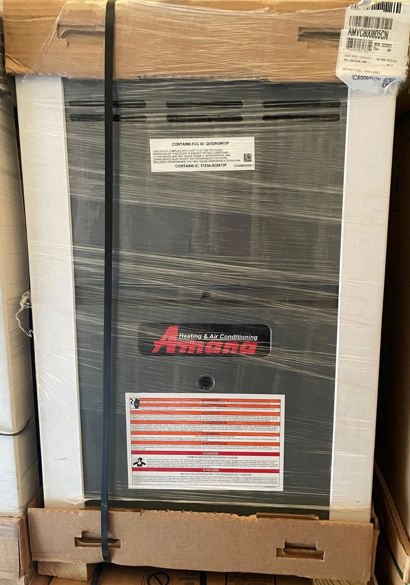 Amana 80,000 BTU 80% 2S Var Upflow Horizontal Natural Gas Furnace -  AMVC800805CN | eBay