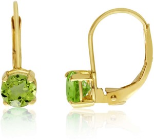 14k Yellow Gold 5mm Round Peridot Leverback Earrings Ebay Image Is Loading 14k Yellow Gold 5mm Round Peridot Leverback Earrings