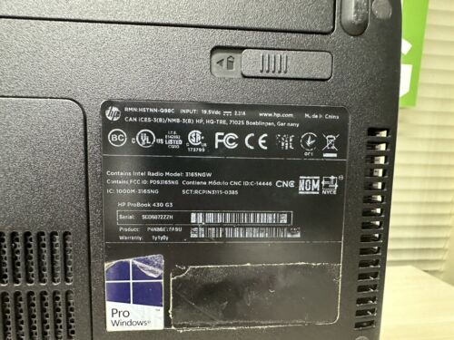 HP ProBook 430 G3 Laptop Intel i5-6200u 2.2GHz 8GB RAM 256 SSD Win 10 Pro *READ* - Picture 21 of 21