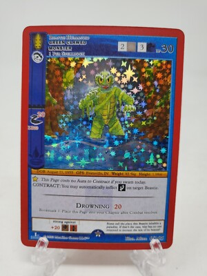 Metazoo Wilderness 1st Edition Green Clawed Monster Full Holo 6/165 FH TCG Card