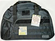 Highland Tactical Black Duffle Bag Molle Webbing Gear Gun Range Bag Brand New