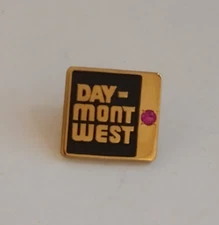 Day-Mont West TerryBerry 1/10-10k Pink Accent Lapel Tack Pin