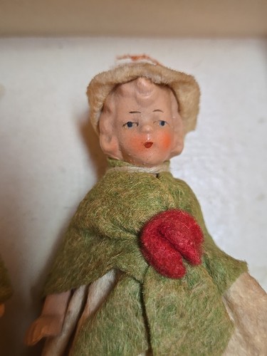 Muñeca Antigua Hombre/Mujer Par Bisque Casa de Muñecas Alemana Miniaturas Jtd. Muñecas - Imagen 6 de 10
