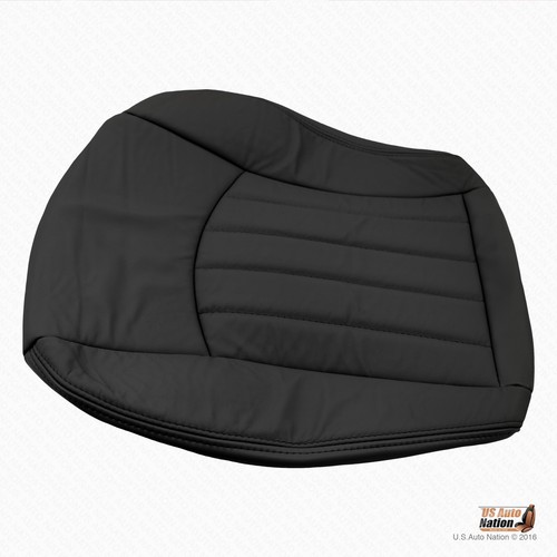 2002 to 2008 Jaguar X-Type Driver Bottom Synthetic Leather(Vinyl) Seat Cover BLK - Picture 7 of 10