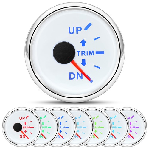 7 Gauge Set 85mm GPS Speedometer 0-80km/h Tachometer 8000RPM For Boat Car Truck - Picture 8 of 21