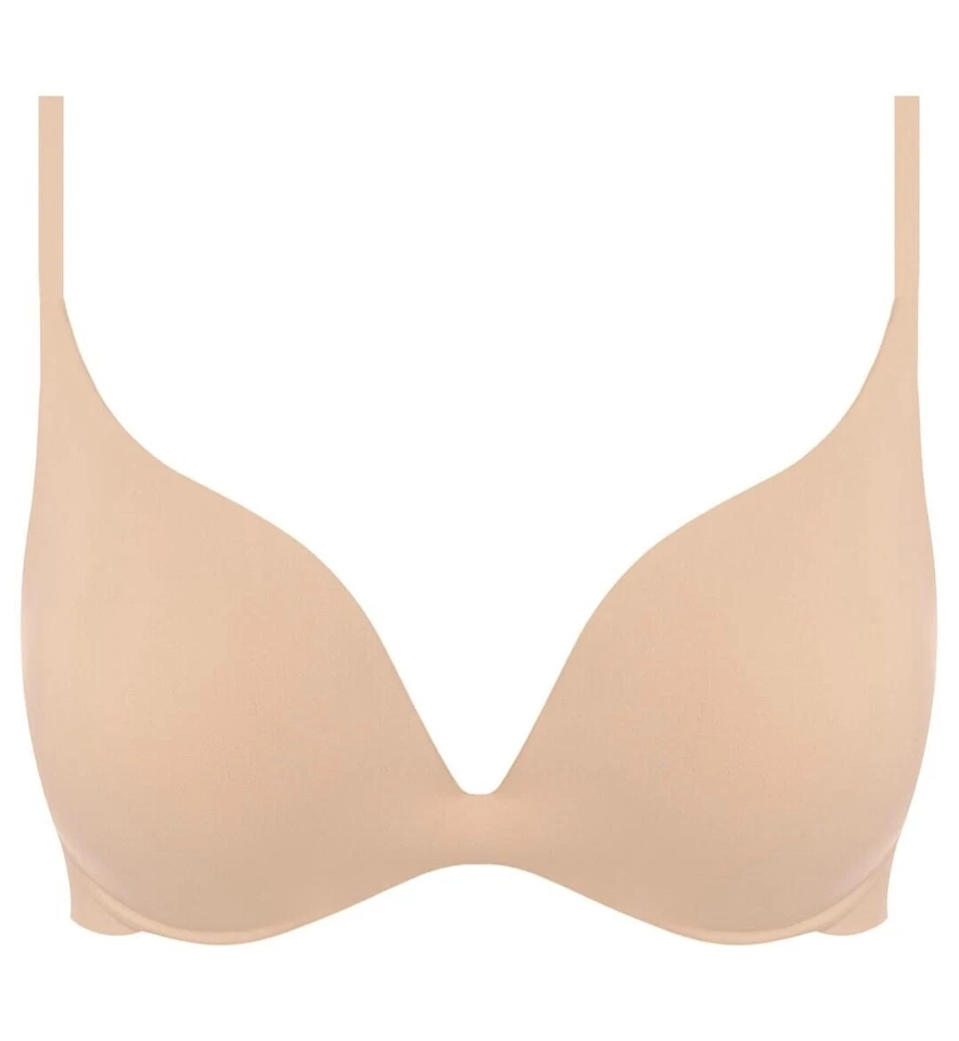 Wacoal Ines Secret Bra Frappe 32C Padded Push Up Plunge T-Shirt Multiway 601014 - Imagem 4 de 4