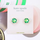 Cz earring $38 Green Gold Plated Nwt Kate Spade Bright Ideals Cubic Zirconia