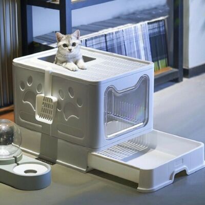 Self Cleaning Litter Best Covered Litter Box For Large Cats Self