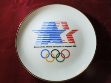 Commemorative gilt Plate, Los Angeles 1984 Olympic Games; Limited Edition,  1398
