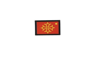 Patch Ecusson Brode Imprime Thermocollant Drapeau Croix Occitane Occitan - Beaux-Arts Et Loisirs Cr&eacute;atifs