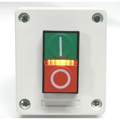 Start Stop Green Red 10A 600V Double Pushbutton 120V LED 1NO 1NC Control Station