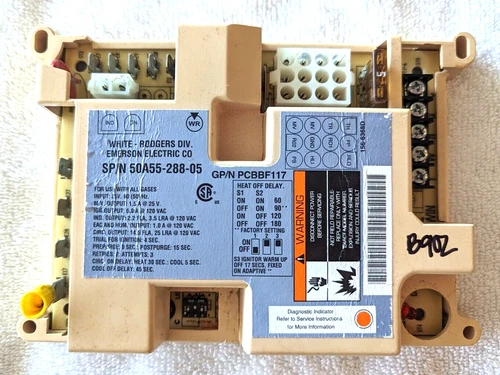 White Rodgers 50A55-288-05 Furnace Fan Control Board PCBBF117 "FREE SHIPPING"