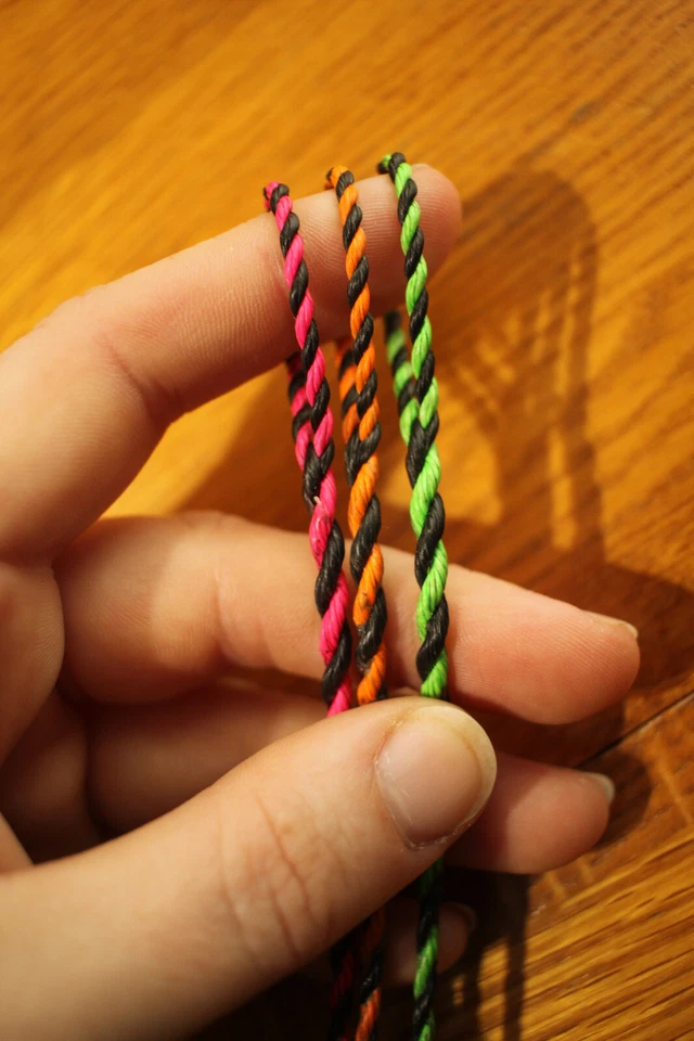 Flemish Twist Bow String - D97/"Fast Flight" - Black & Bright Colors - Image 3 of 4