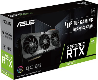 ASUS TUF GeForce RTX 3060 Ti V2 OC Edition 8GB GDDR6 Graphics Card 